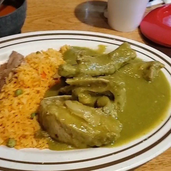 Casual dining room with traditional Mexican restaurant dishes.